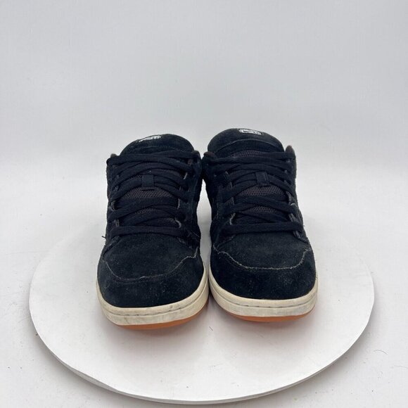 Nike Air Morgan 6.0 Youth Size 6.5Y Women 8 312279 001 Black Suede Low Shoes - Picture 2 of 13